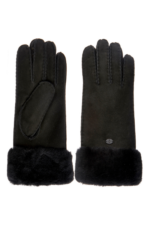 An image of the EMU Australia Apollo Bay Sheepskin Gloves in Black.