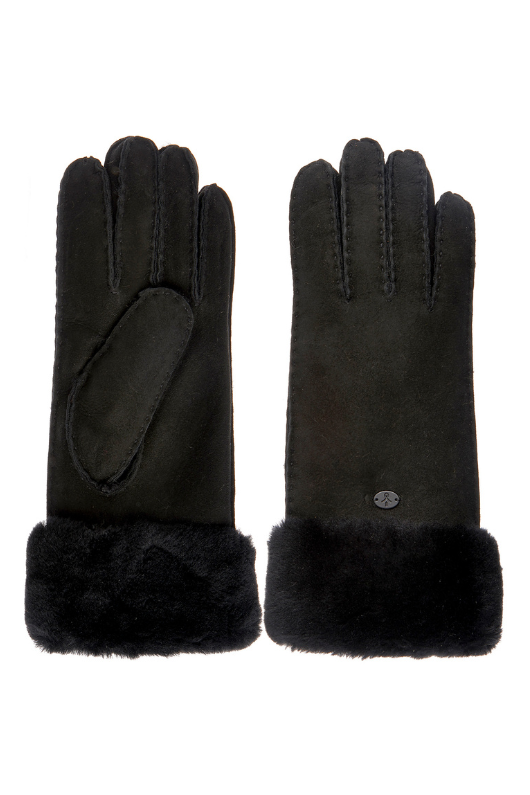 An image of the EMU Australia Apollo Bay Sheepskin Gloves in Black.