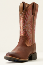 An image of the Ariat Ranahan Western Boots in Sienna Saddle / Rusty Red.