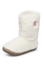 An image of the Bedroom Athletics Monroe Classic Faux Fur Boots in Cream / Moonrock.