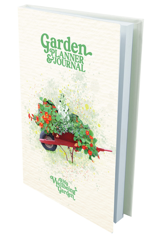 An image of the My Wellbeing Garden Planner & Journal in the style Wheelbarrow.