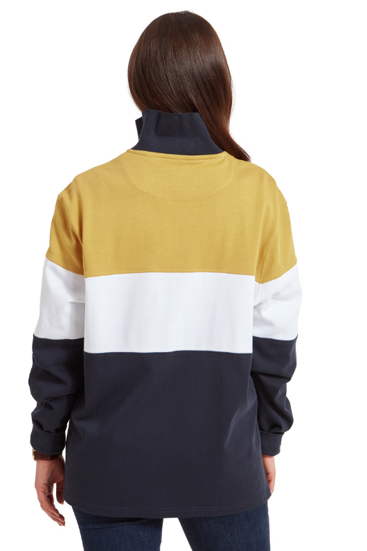 An image of the Schoffel Exeter Heritage 1/4 Zip in Mustard.