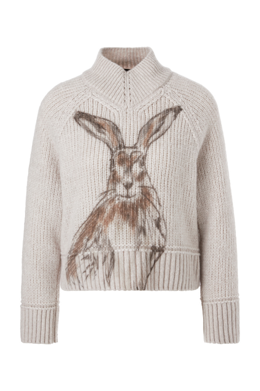 An image of the Marc Cain Rabbit Sweater in Smoke.