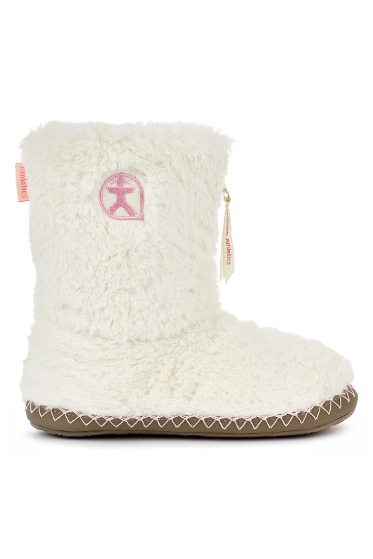 An image of the Bedroom Athletics Monroe Classic Faux Fur Boots in Cream / Moonrock.