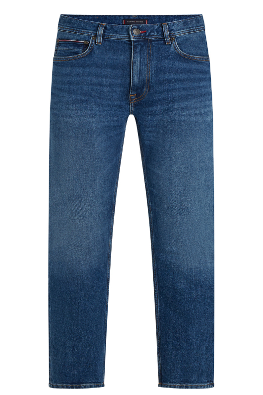 An image of the Tommy Hilfiger Denton Straight Fit Jeans in Custer Indigo.