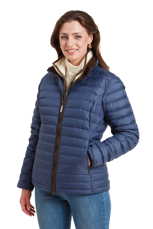 An image of the Schoffel Hambleton Down Jacket in Stone Blue.