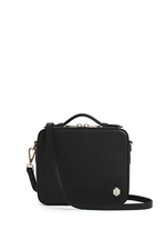 An image of the Fairfax & Favor Buckingham Crossbody Bag in Black Leather.