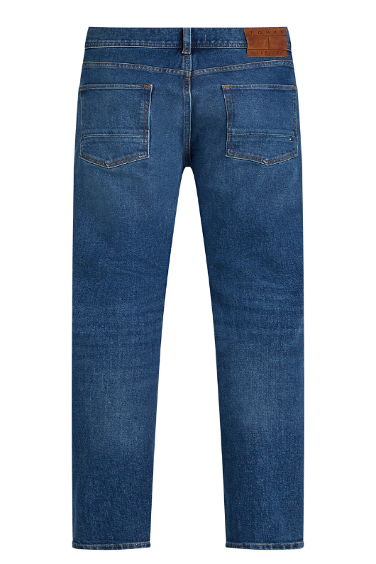 An image of the Tommy Hilfiger Denton Straight Fit Jeans in Custer Indigo.