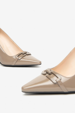 An image of the Nero Giardini Heeled Court Shoes in Smog.