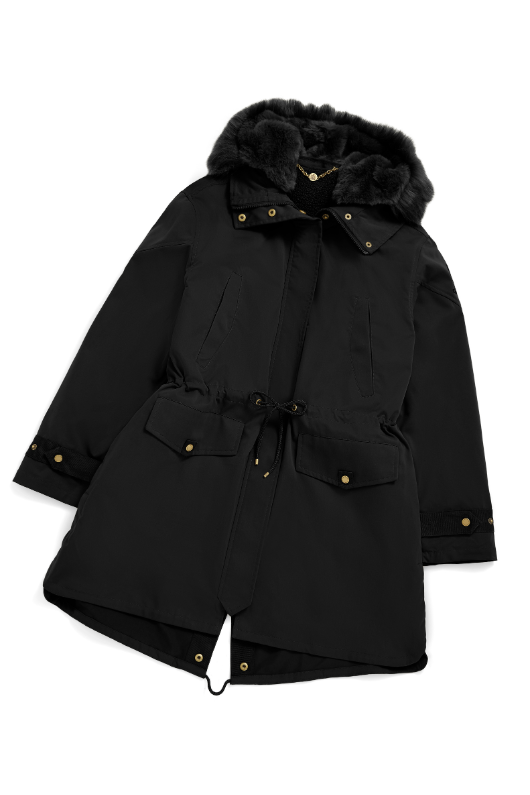 An image of the Fairfax & Favor Libby Parka in Black.