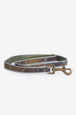 An image of the Barbour Reflective Tartan Comfort Dog Lead in Classic Tartan.