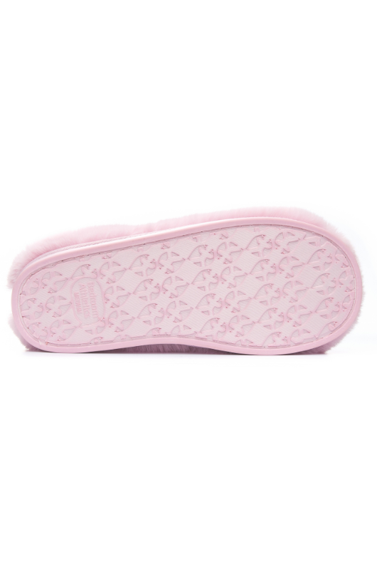 An image of the Bedroom Athletics Ariana Luxury Faux Fur Mule Slippers in Pink.