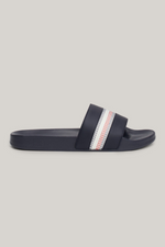 Global Stripe Topstitch Pool Slides