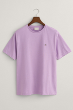 An image of the Gant Shield T-Shirt in the colour Orchid Lilac.