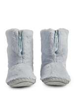 An image of the Bedroom Athletics Monroe Faux Fur Slipper Boot in the colour Arctic Blue/Trace Grey.