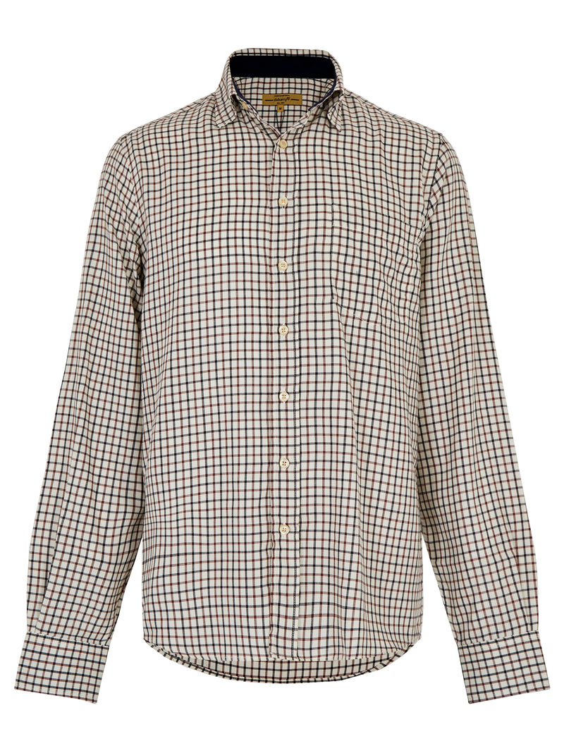 An image of the Dubarry Connell Tattersall Check Shirt in Ox Blood.