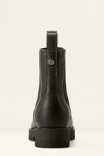 An image of the Ariat Wexford Lug Mid Waterproof Chelsea Boots in Jet Black.