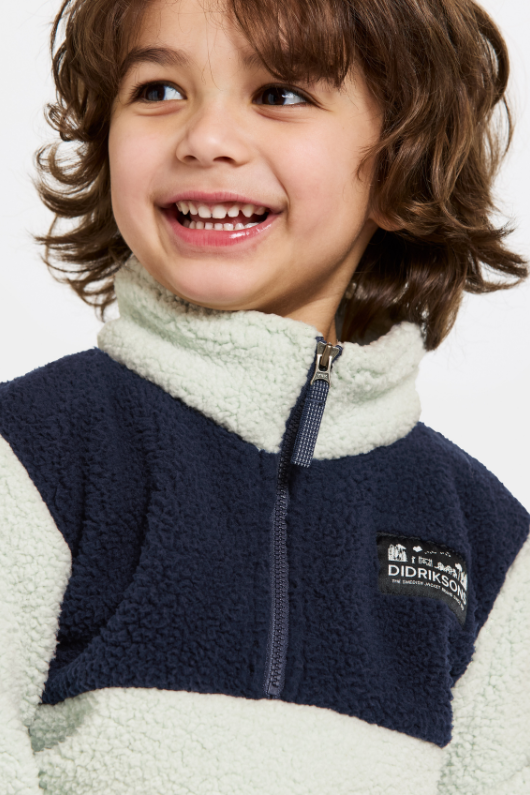 An image of the Didriksons Gosig Kids Half Zip Fleece