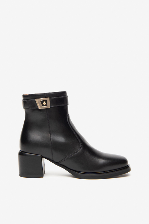 An image of the Nero Giardini Heeled Ankle Boots in Black.