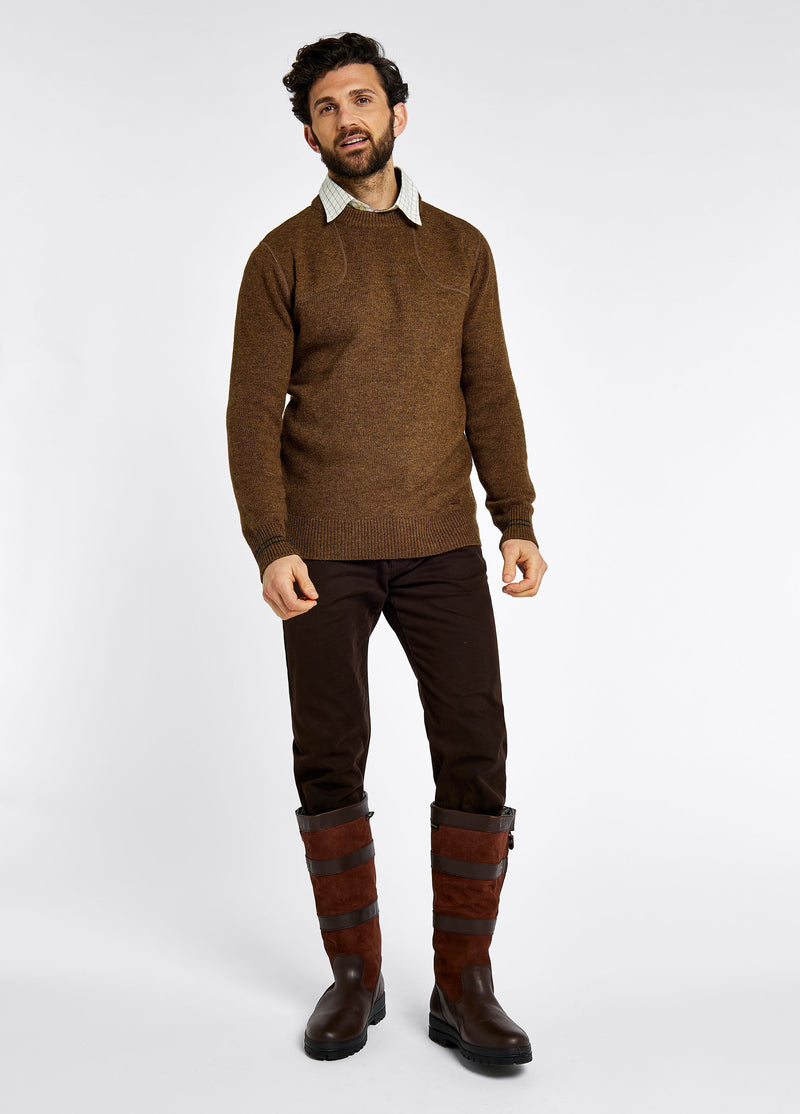 An image of the Dubarry Clarinbridge Crew Neck Sweater in Bronze.