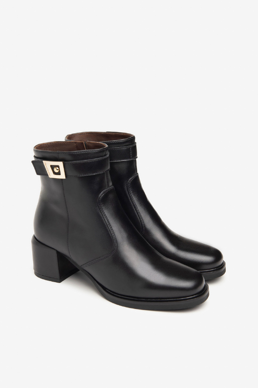 An image of the Nero Giardini Heeled Ankle Boots in Black.