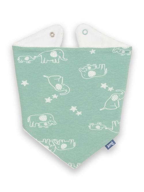 An image of the Kite Ele And Me Bib in Green.