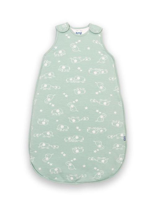 An image of the Kite Ele And Me Sleep Bag in Green.