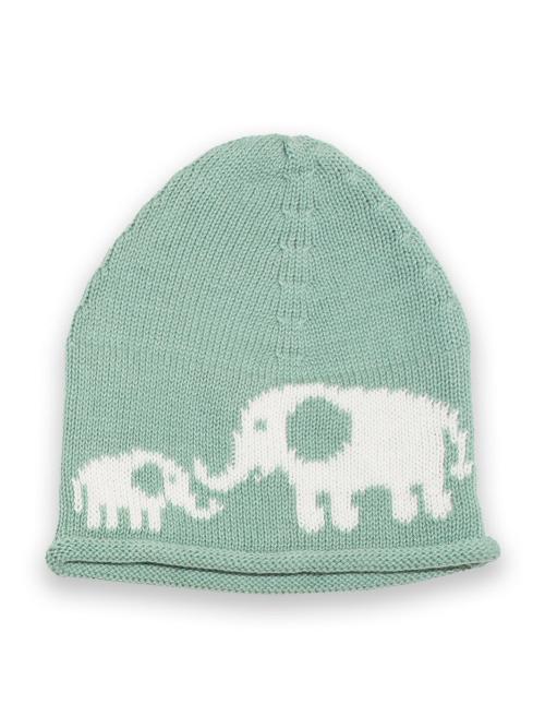 An image of the Kite Ele And Me Knit Hat in Green.