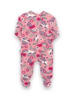 An image of the Kite Pig Pannage Sleepsuit in Pink.