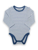 An image of the Kite Stripy Bodysuit in Navy.