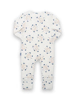 An image of the Kite Snuggle Bear Sleepsuit in Cream.