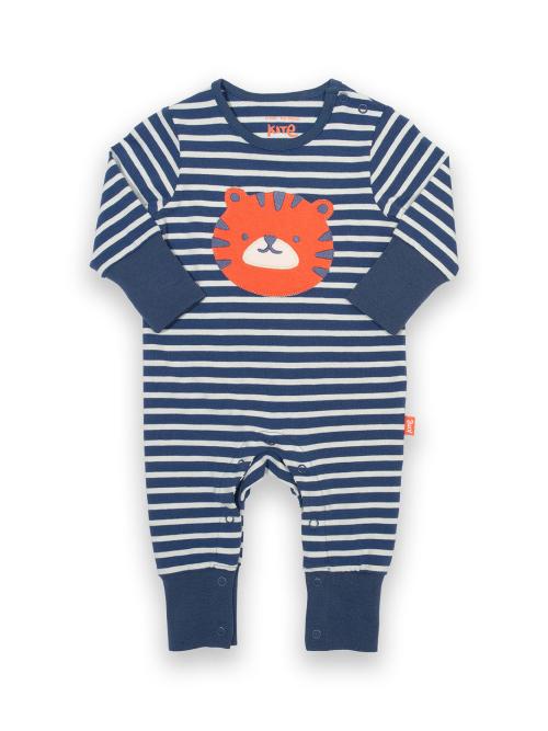 An image of the Kite Top Tiger Romper in Navy.