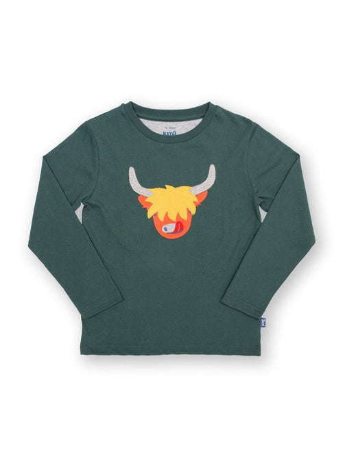 An image of the Kite Cool Cow T-Shirt in Green.