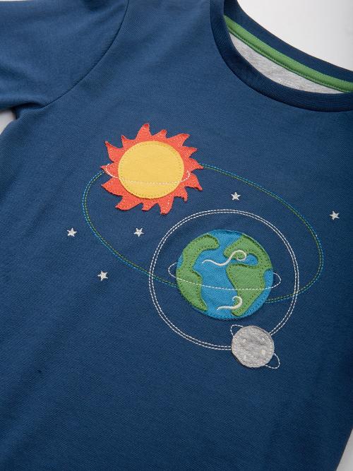 An image of the Kite Awesome Orbits T-Shirt in Navy.