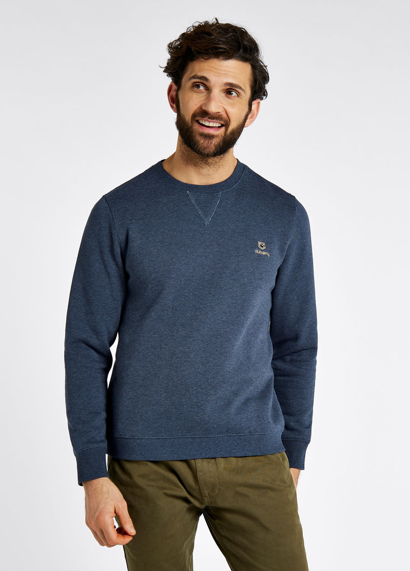 An image of the Dubarry Spencer Crew Neck Sweatshirt in Denim.