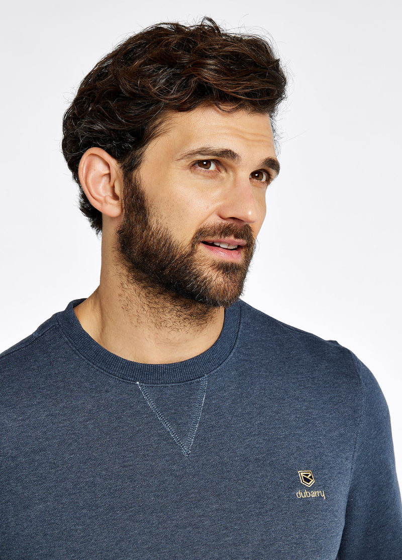 An image of the Dubarry Spencer Crew Neck Sweatshirt in Denim.