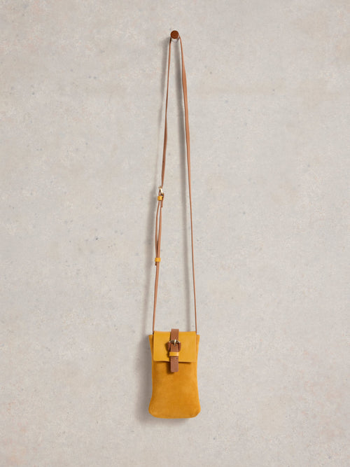 An image of the White Stuff Clara Buckle Leather Phone Bag