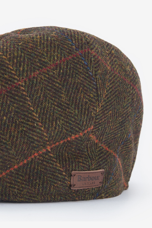 An image of the Barbour Wilkin Flat Cap in Olive.