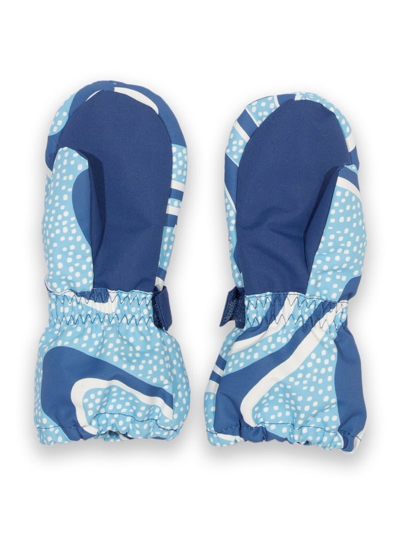 An image of the Kite Nimbus Snow Mittens in Blue.