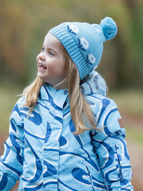 An image of the Kite Hygge Cosy Hat in Iceberg Blue.