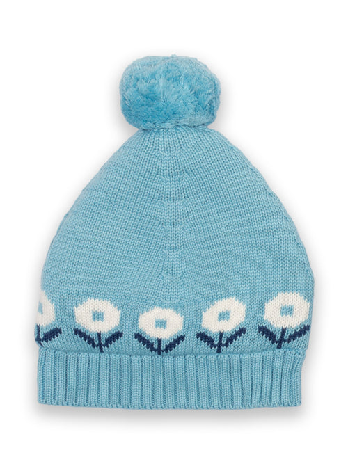 An image of the Kite Hygge Cosy Hat in Iceberg Blue.