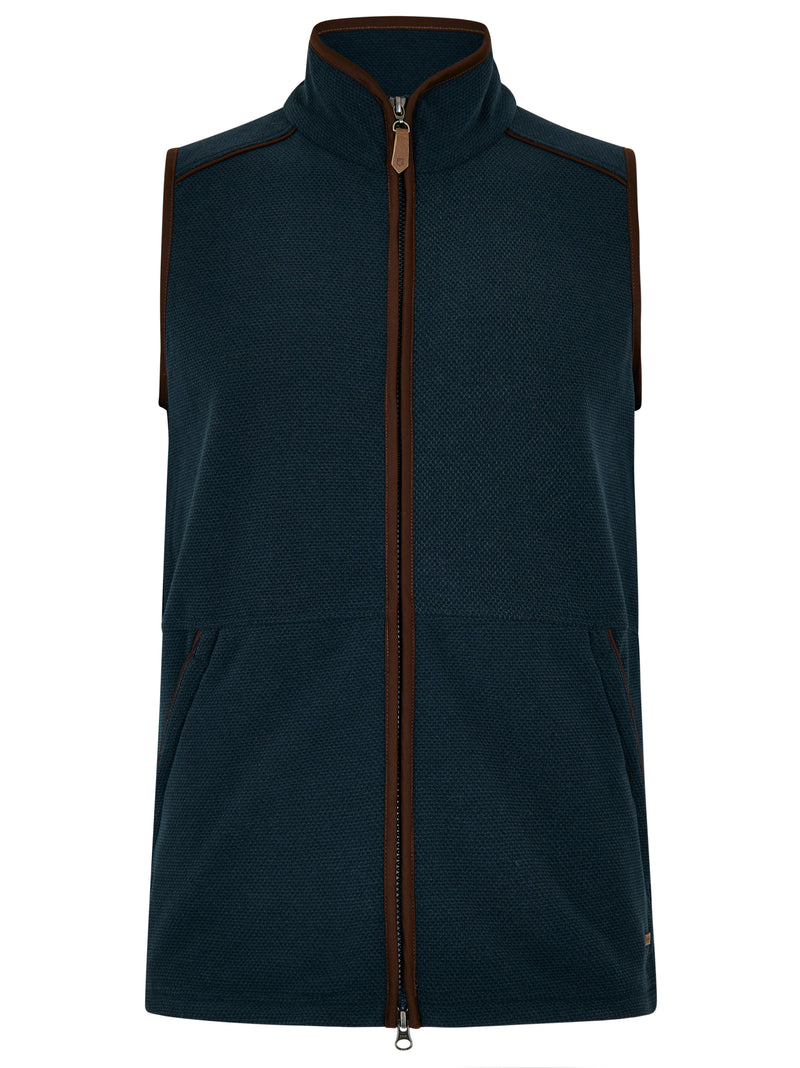 An image of the Dubarry Lifford Fleece Gilet in Navy.