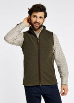 An image of the Dubarry Lifford Fleece Gilet in Olive.