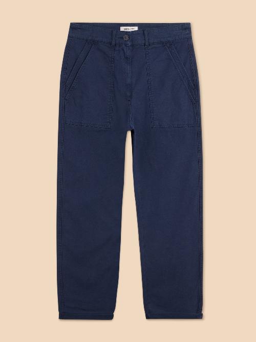 An image of the White Stuff Twister Chino Trousers in Dark Navy.