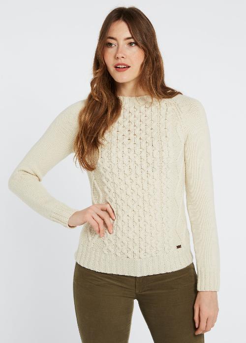 An image of the Dubarry Shanley Sweater in Cream.