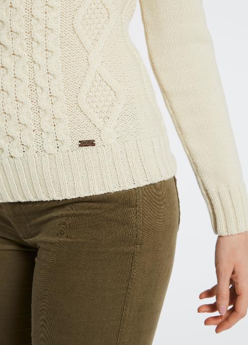 An image of the Dubarry Shanley Sweater in Cream.