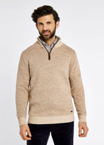 An image of the Dubarry Killimor Zip Neck Sweater in Oat.