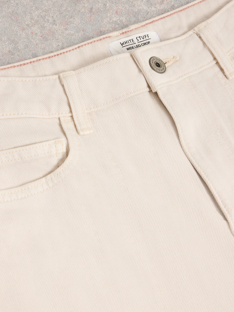 An image of the White Stuff Tia Wide Leg Cropped Jeans