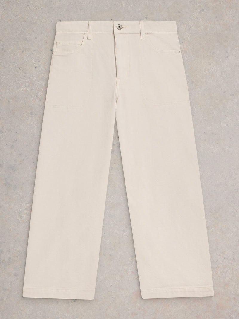 An image of the White Stuff Tia Wide Leg Cropped Jeans