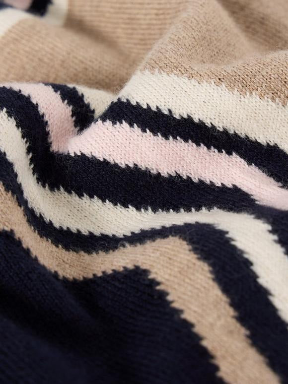 An image of the White Stuff City Star Jumper in Navy Print.